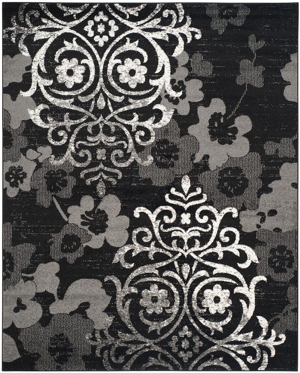 Safavieh Adirondack Adr114A Black/Silver Rug.