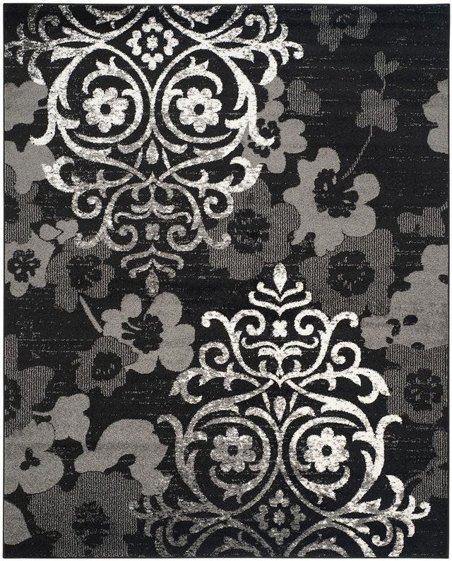 Safavieh Adirondack Adr114A Black/Silver Rug.