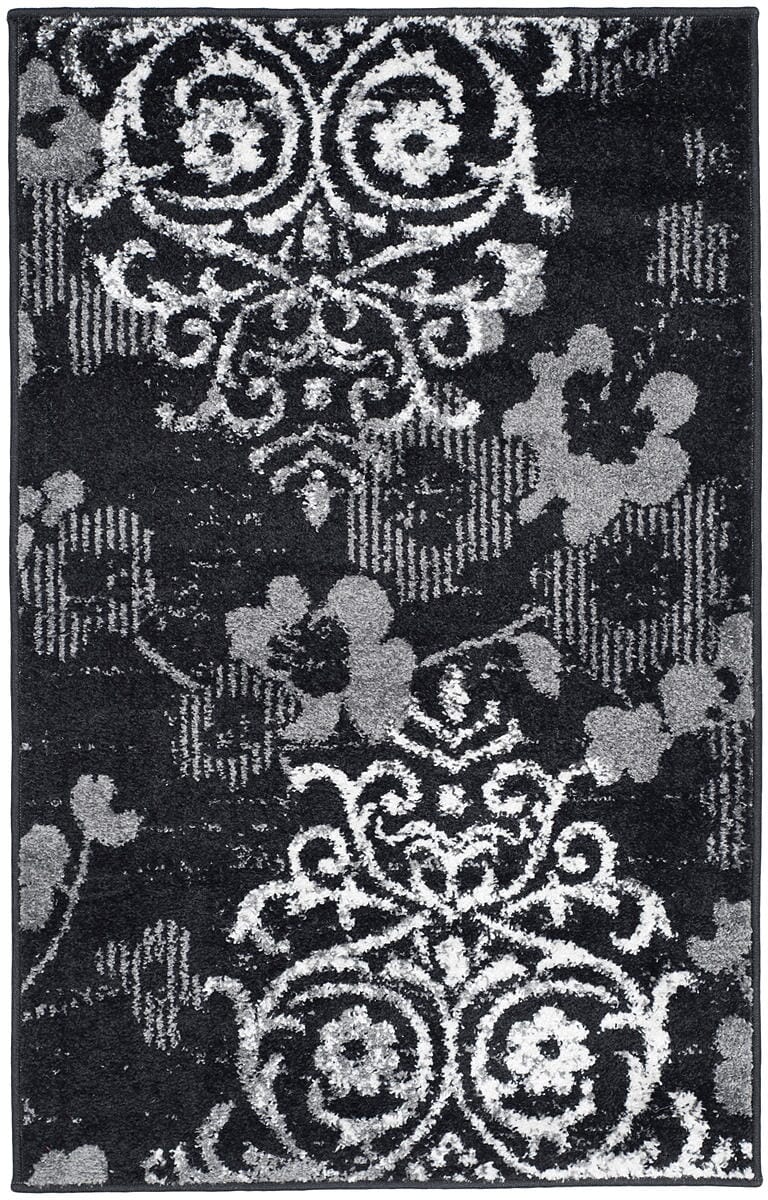 Safavieh Adirondack Adr114A Black/Silver Rug.