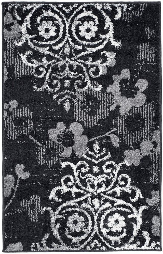 Safavieh Adirondack Adr114A Black/Silver Rug.