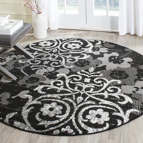 Safavieh Adirondack Adr114A Black/Silver Rug.