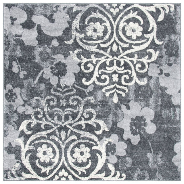 Safavieh Adirondack Adr114H Charcoal/Ivory Rug.