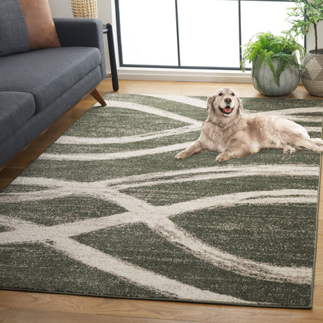 Safavieh Adirondack Adr125Y Dark Green/Ivory Rug.