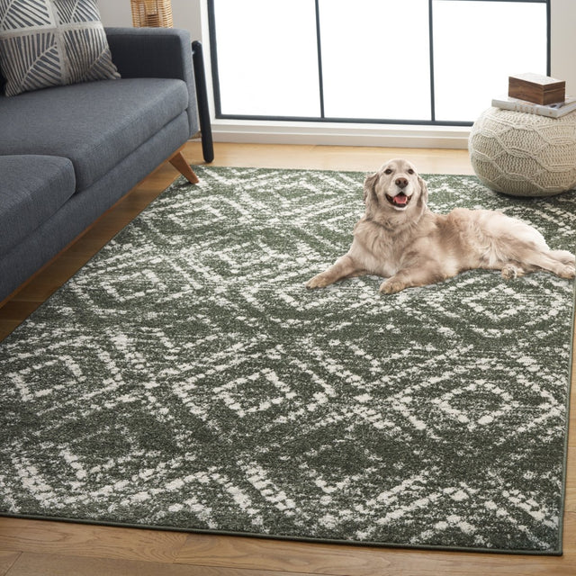 Safavieh Adirondack Adr131E Dark Green/Ivory Rug.