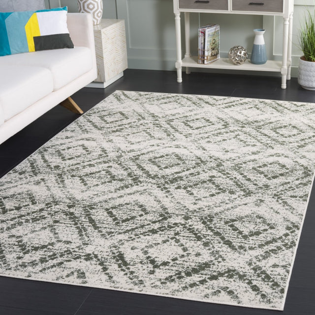 Safavieh Adirondack Adr131W Ivory/Dark Green Rug.