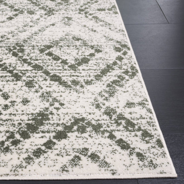 Safavieh Adirondack Adr131W Ivory/Dark Green Rug.
