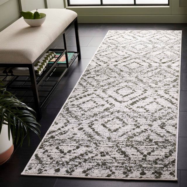 Safavieh Adirondack Adr131W Ivory/Dark Green Rug.