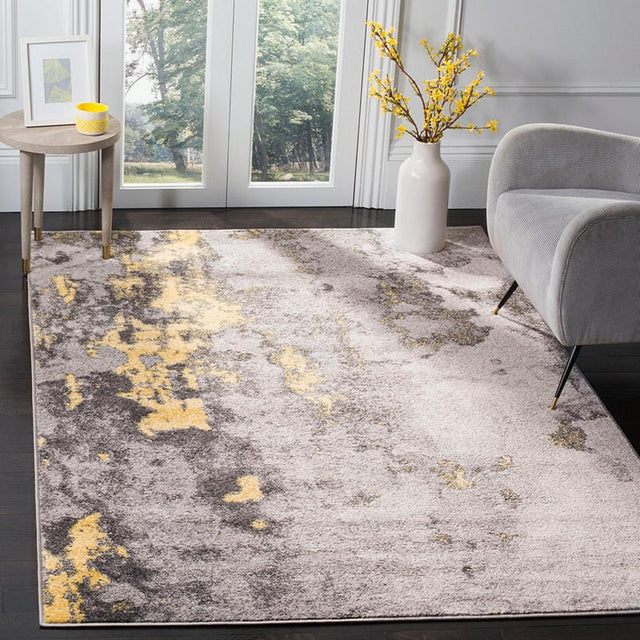 Safavieh Adirondack Adr134H Grey/Yellow Rug.
