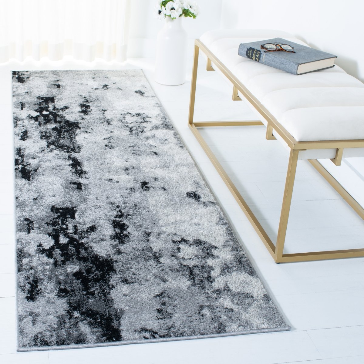 Safavieh Adirondack Adr134Z Grey/Black Rug.
