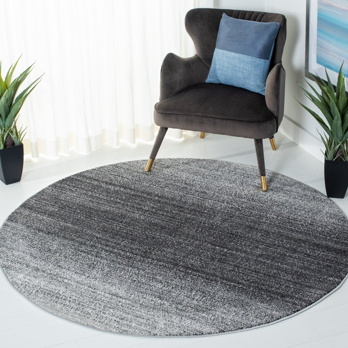 Safavieh Adirondack Adr142H Grey/Dark Grey Rugs.