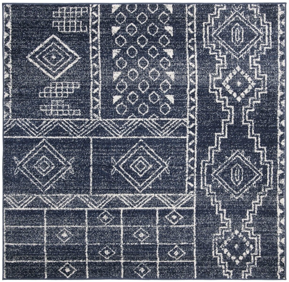 Safavieh Adirondack Adr206N Navy / Silver Rugs.