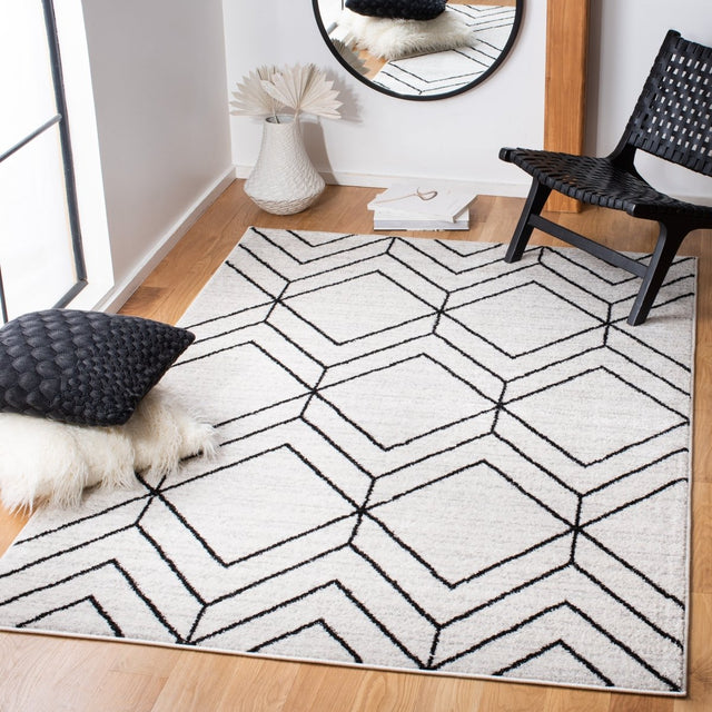 Safavieh Adirondack Adr241A Ivory/Black Rug.