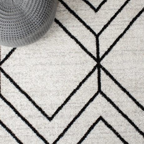 Safavieh Adirondack Adr241F Light Grey/Black Rug.