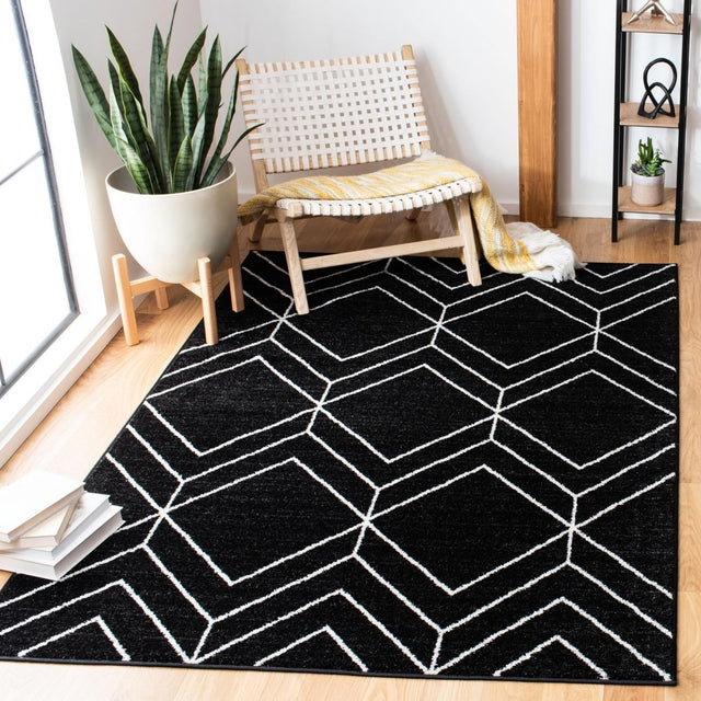 Safavieh Adirondack Adr241Z Black/Ivory Rug.