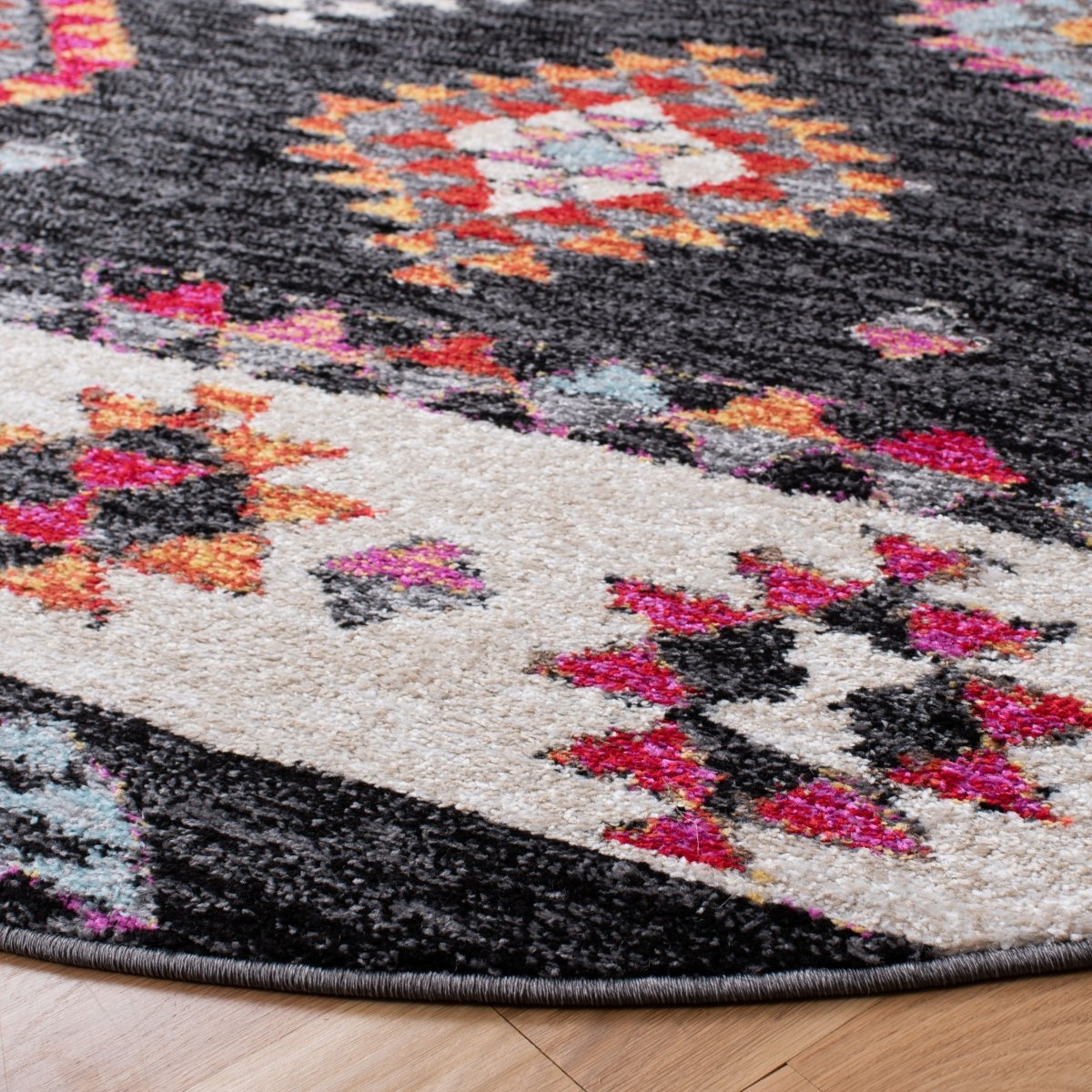 Safavieh Adirondack Adr245Z Black/Red Rugs.