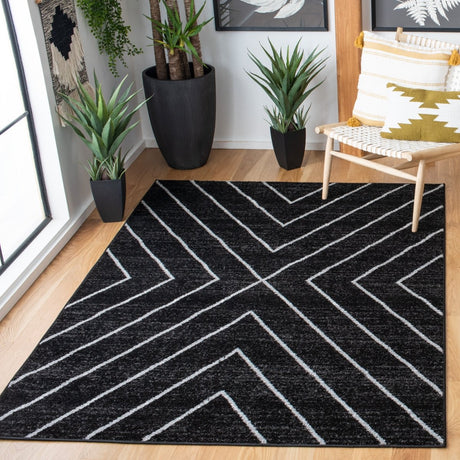 Safavieh Adirondack Adr251F Black/Light Grey Rugs.