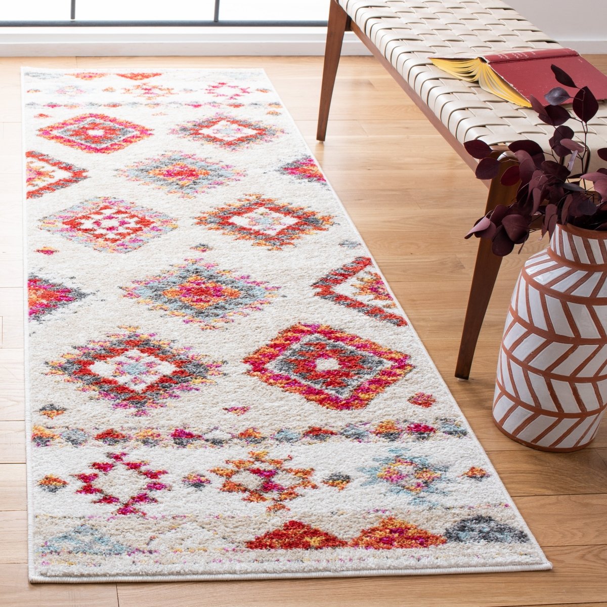 Safavieh Adirondack Adr252B Beige/Red Rugs.