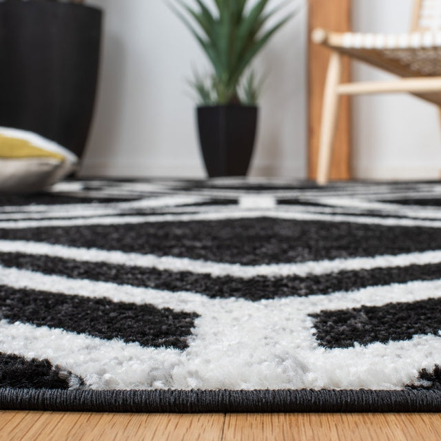Safavieh Adirondack Adr253H Black/Ivory Rugs.