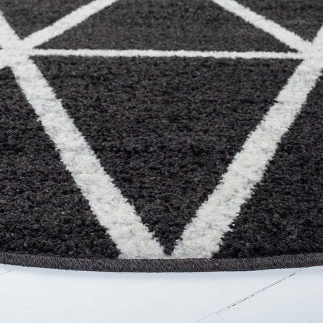 Safavieh Adirondack Adr262G Black/Ivory Rugs.