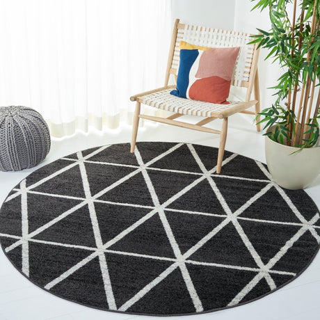 Safavieh Adirondack Adr262G Black/Ivory Rugs.