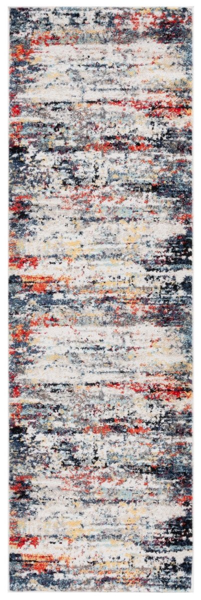 Safavieh Adirondack Adr290A Ivory/Navy Rust Rug.