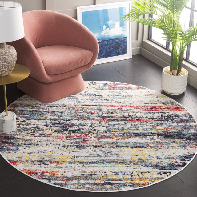 Safavieh Adirondack Adr290A Ivory/Navy Rust Rug.