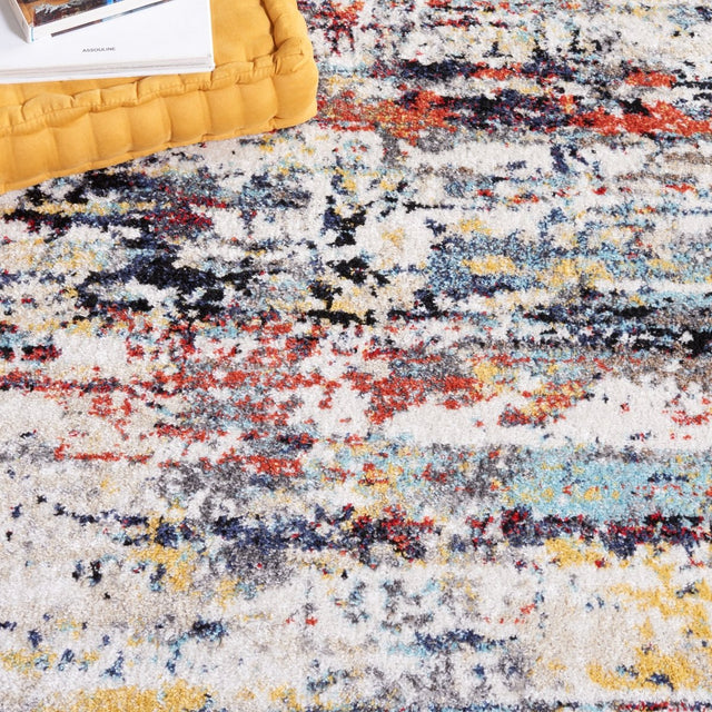 Safavieh Adirondack Adr290A Ivory/Navy Rust Rug.