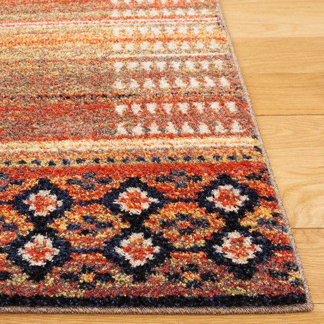Safavieh Adirondack Adr293P Rust/Ivory Navy Rug.
