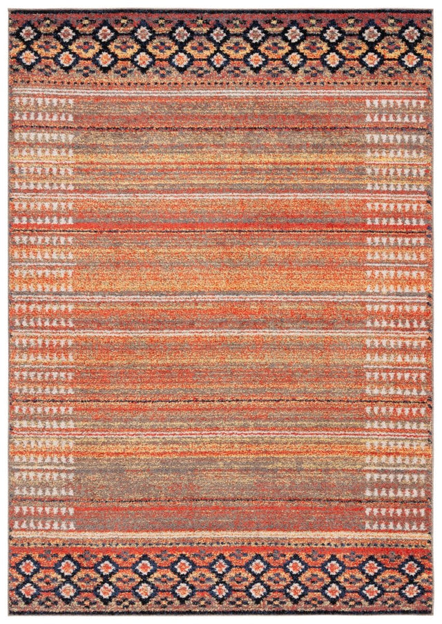 Safavieh Adirondack Adr293P Rust/Ivory Navy Rug.