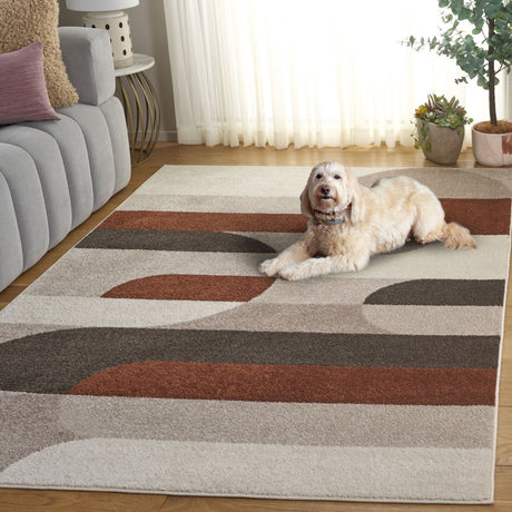 Safavieh Adirondack Adr295P Beige/Rust Rug.