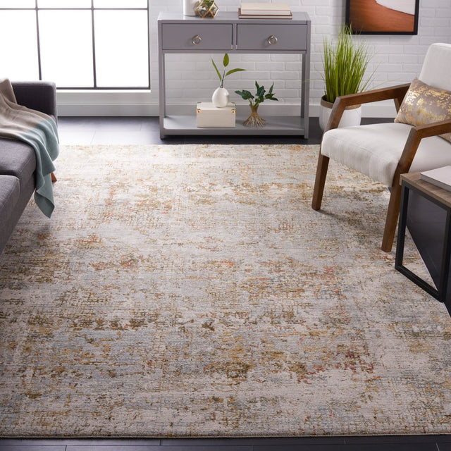 Safavieh Adrianna Adn202M Blue/Gold Rug.