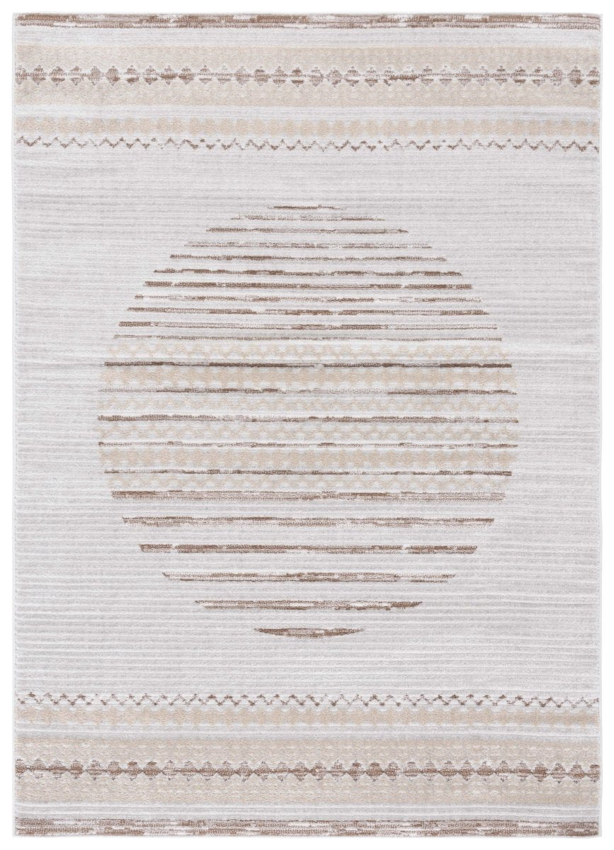 Safavieh Alamo Alm775T Ivory/Brown Rug.