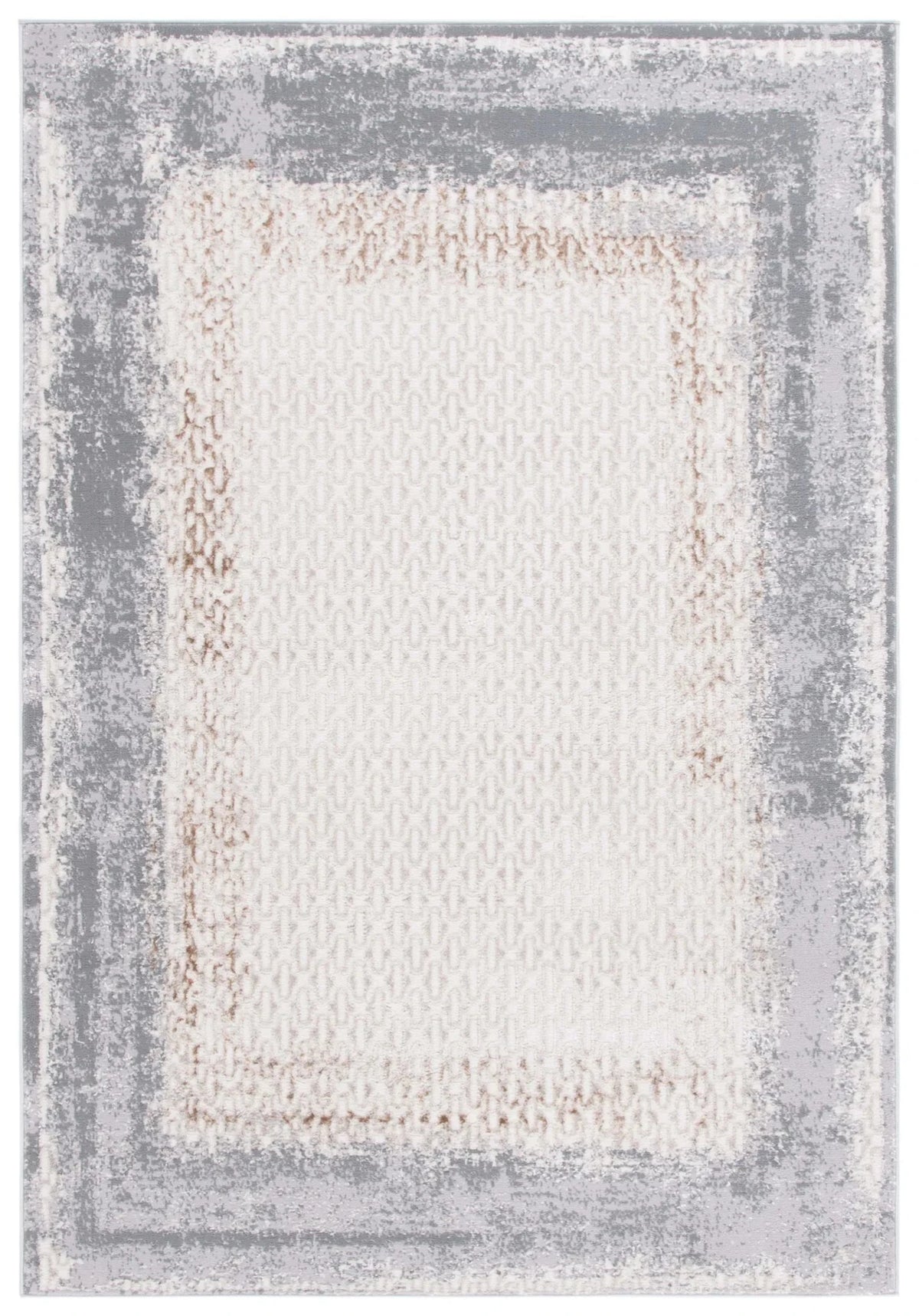 Safavieh Alenia 100 4'-0" x 6'-0" Rug in Ivory / Grey
