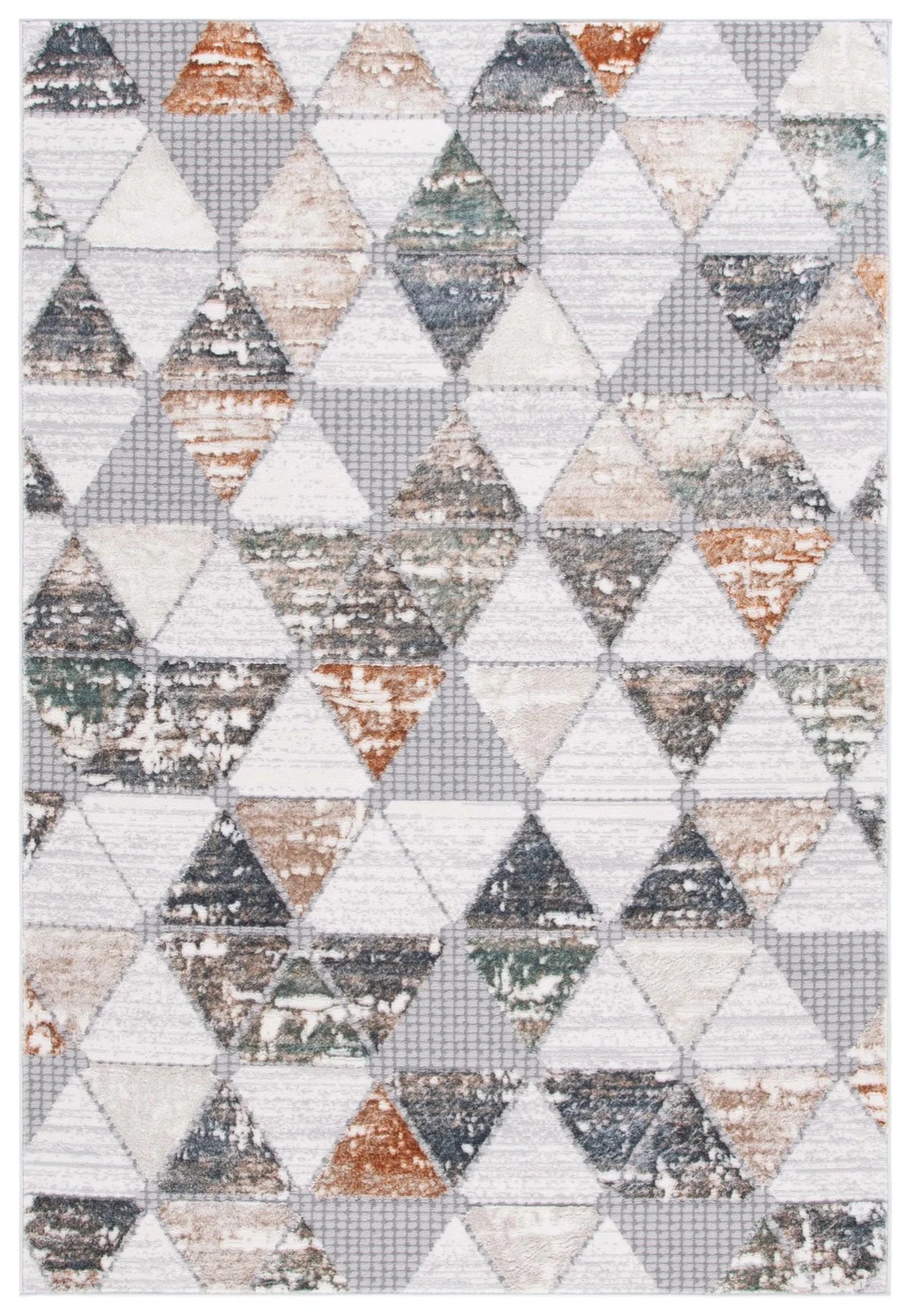 Safavieh Alenia 100 4'-0" x 6'-0" Rug in Grey / Beige