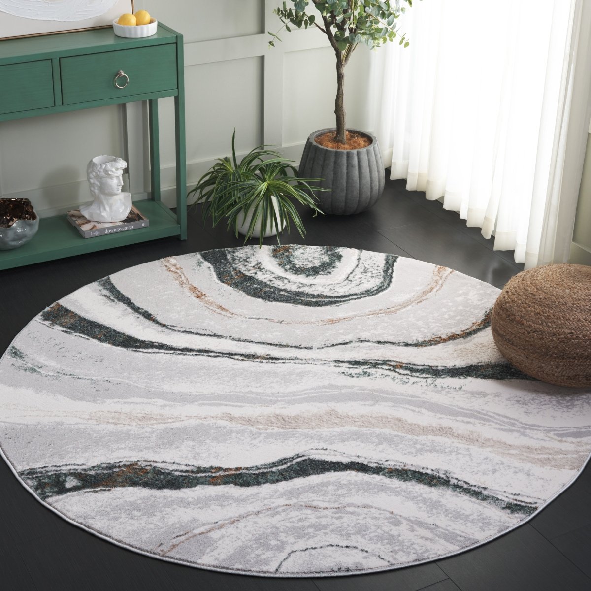 Safavieh Alenia Aln103F Grey/Ivory Rug.