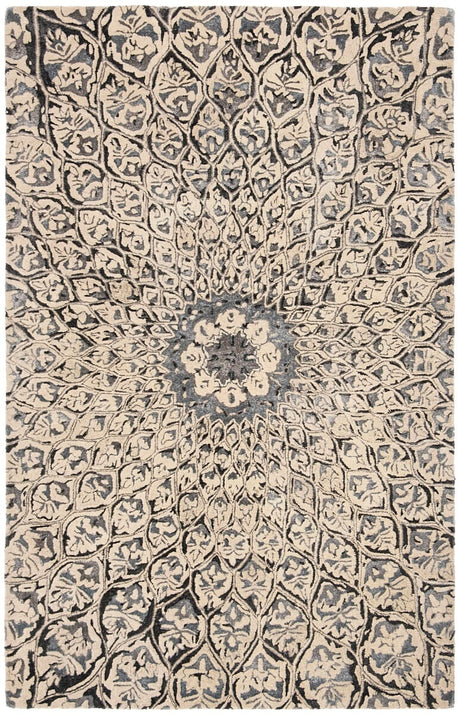 Safavieh Allure Alr419A Ivory / Charcoal Rugs.