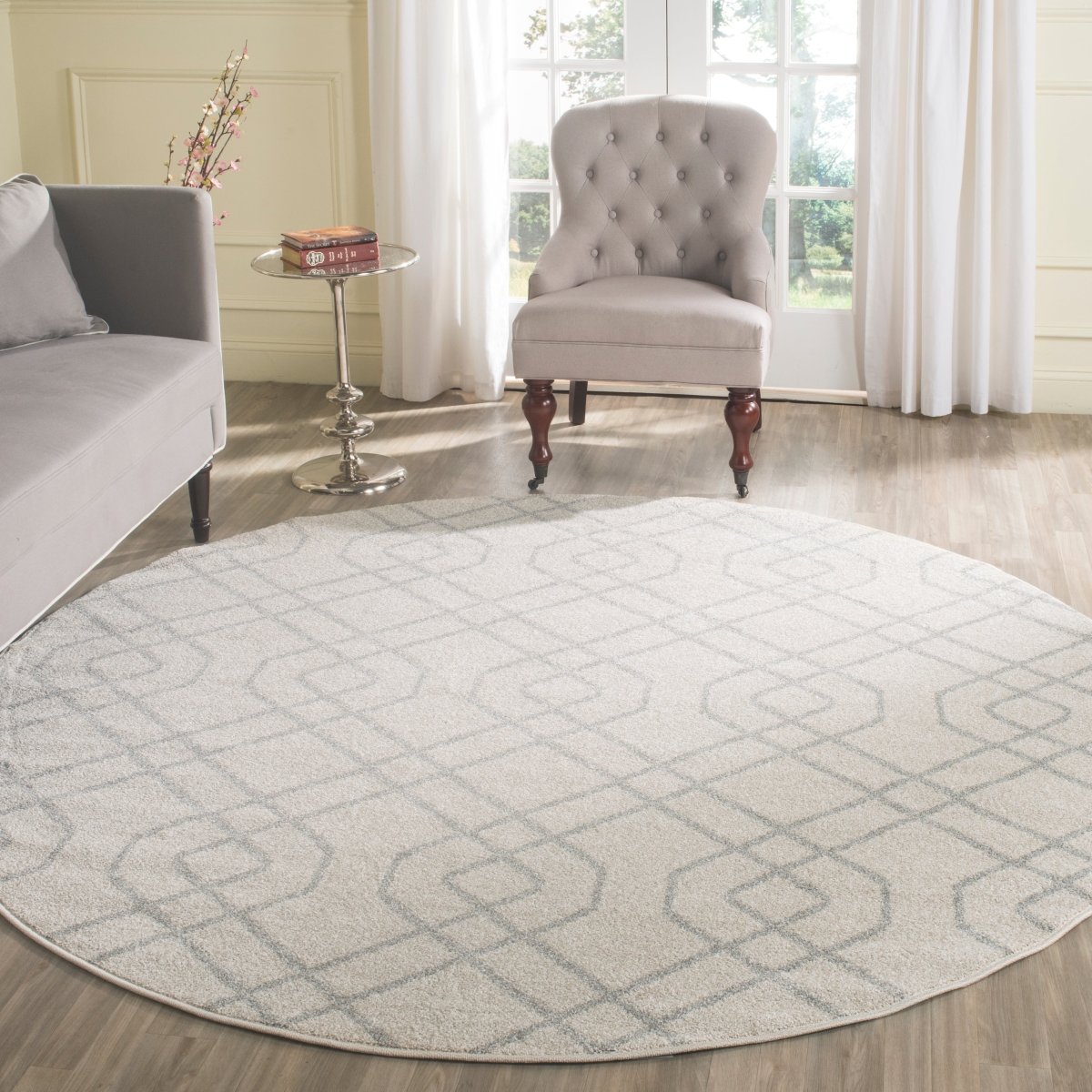 Safavieh Amherst Amt407K Ivory/Light Grey Rug.