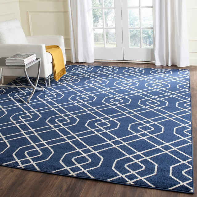 Safavieh Amherst Amt407P Navy/Beige Rug.