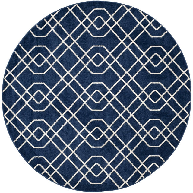 Safavieh Amherst Amt407P Navy/Beige Rug.