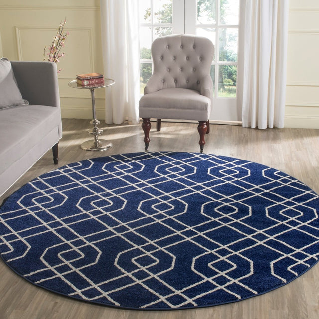Safavieh Amherst Amt407P Navy/Beige Rug.