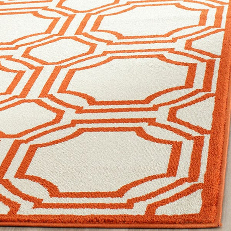 Safavieh Amherst Amt411F Ivory / Orange Rugs.