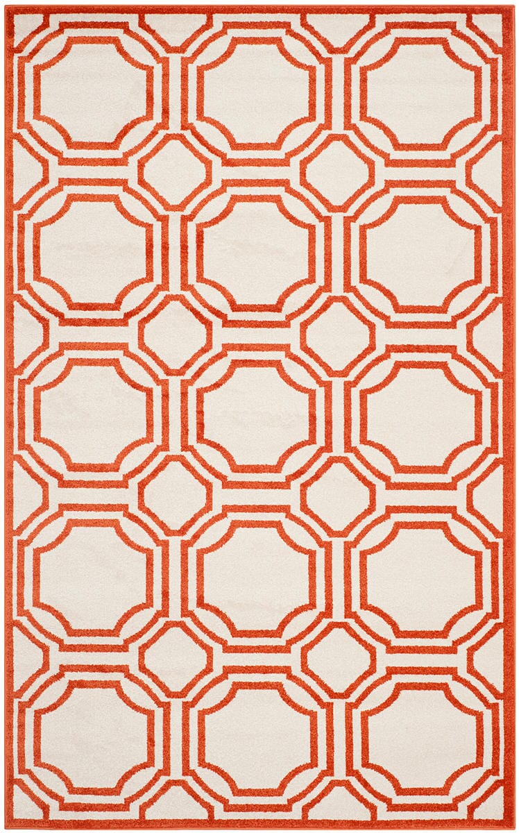 Safavieh Amherst Amt411F Ivory / Orange Rugs.