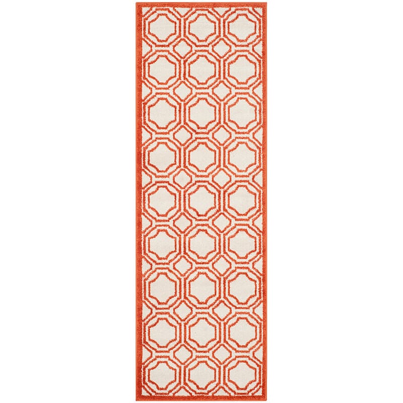 Safavieh Amherst Amt411F Ivory / Orange Rugs.