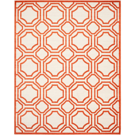 Safavieh Amherst Amt411F Ivory / Orange Rugs.