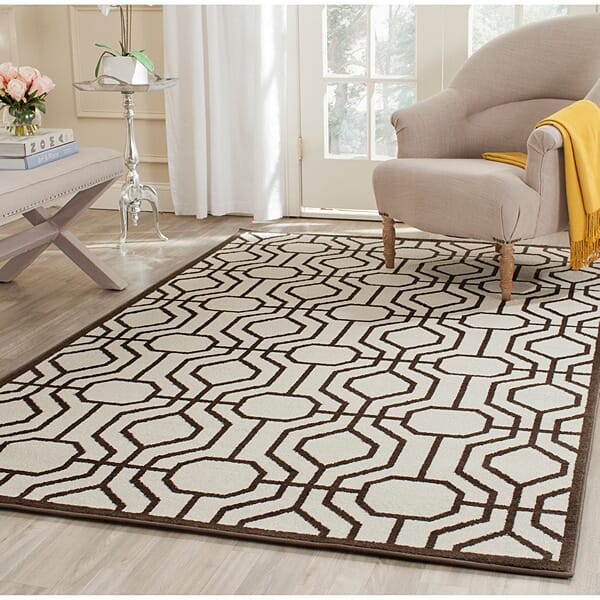 Safavieh Amherst Amt416J Ivory / Brown Rugs.