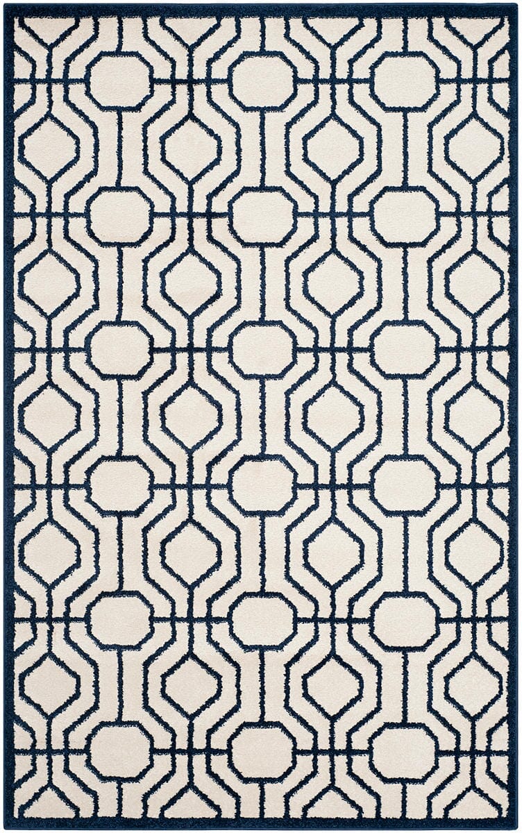 Safavieh Amherst Amt416M Ivory / Navy Rugs.