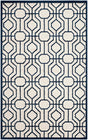 Safavieh Amherst Amt416M Ivory / Navy Rugs.