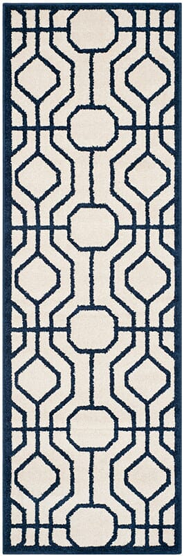 Safavieh Amherst Amt416M Ivory / Navy Rugs.