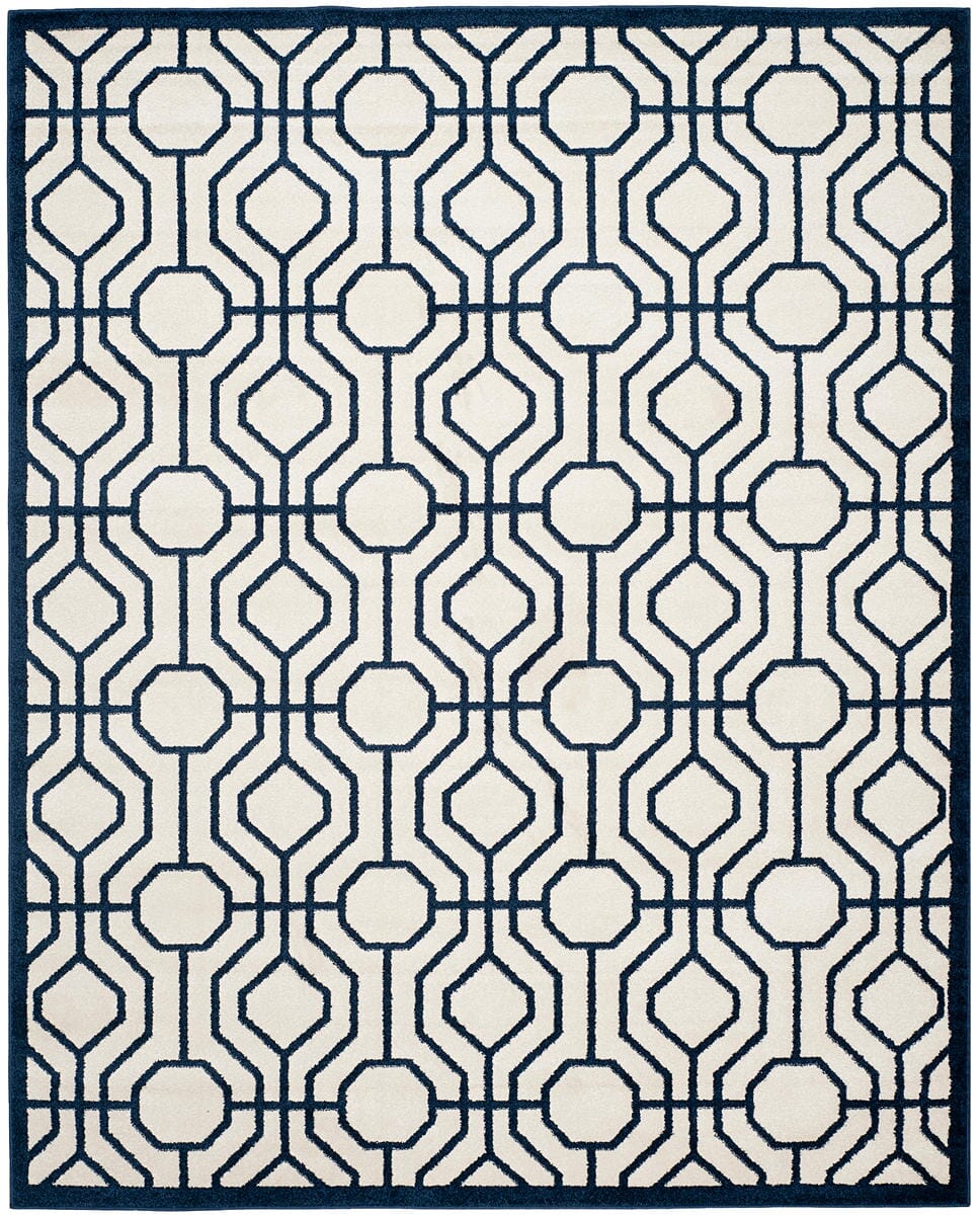 Safavieh Amherst Amt416M Ivory / Navy Rugs.