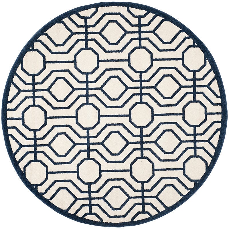 Safavieh Amherst Amt416M Ivory / Navy Rugs.